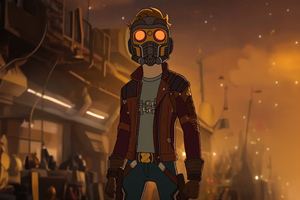 Starlord X Morty (5120x2880) Resolution Wallpaper