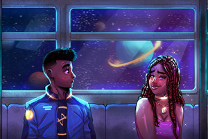 Stellar Journey Cosmic Love Story (1400x1050) Resolution Wallpaper