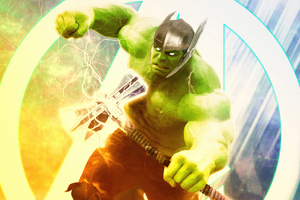 StormBreaker Hulk (2880x1800) Resolution Wallpaper