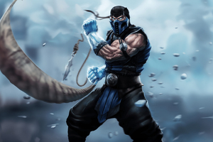 Sub Zero Mortal Kombat 1 (1400x1050) Resolution Wallpaper