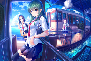 Subway Girls Anime 4k