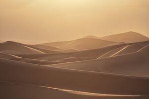 Sun Over The Sand Dunes Wallpaper