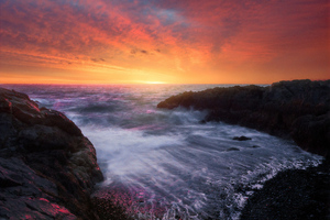 Sunrise Along The Coast Of Maine