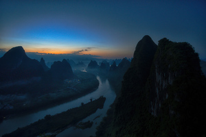 Sunrise On The Li River 8k Wallpaper