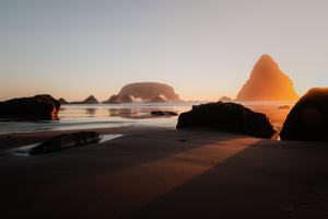 Sunset Along The Oregon Coast At Whaleshead Beach (1280x1024) Resolution Wallpaper