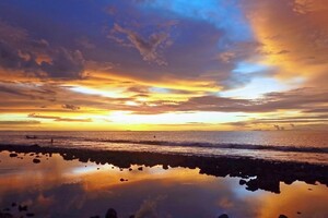 Sunset Beach Reflection