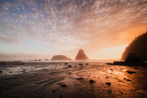 Sunset From Sunday Night At Whaleshead Beach In Brookings (1280x1024) Resolution Wallpaper
