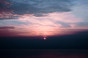 Sunset Under Clouds Sea 5k
