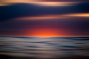 Sunset View Blur 8k