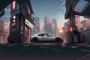 Super Cars On Japan Streets (2560x1600) Resolution Wallpaper
