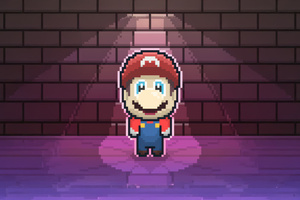 Super Mario 8 Bit (320x240) Resolution Wallpaper