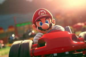 Super Mario Kart (2560x1440) Resolution Wallpaper