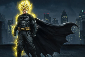 Super Saiyan Batgoku (2560x1440) Resolution Wallpaper