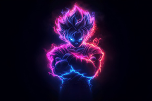 Super Saiyan Goku In Action (1920x1200) Resolution Wallpaper