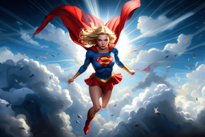 Supergirl Courage (1024x768) Resolution Wallpaper