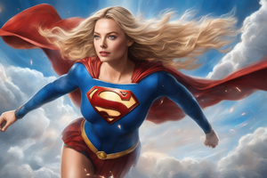 Supergirl Embracing The Skies (320x240) Resolution Wallpaper