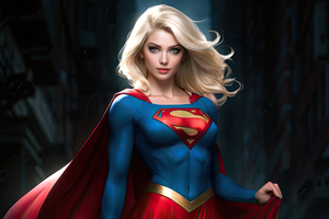 Supergirl Energizing Justice (1024x768) Resolution Wallpaper