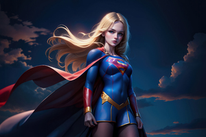 Supergirl Graceful Power Wallpaper