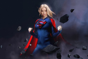 Supergirl In Action 5k (1024x768) Resolution Wallpaper
