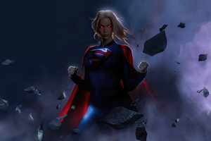 Supergirl In Action (1024x768) Resolution Wallpaper