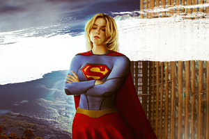 Supergirl Jester (1336x768) Resolution Wallpaper