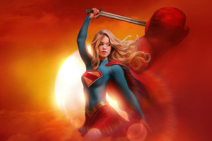 Supergirl Poster Fanmade (320x240) Resolution Wallpaper