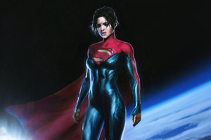 Supergirl Sasha Calle In Flash Movie (1600x1200) Resolution Wallpaper