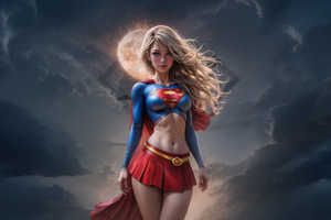 Supergirl Skybound Power (320x240) Resolution Wallpaper
