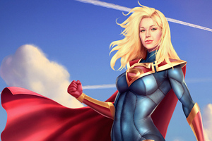 Supergirl Suit Art
