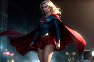 Supergirl Vigilance (1600x1200) Resolution Wallpaper