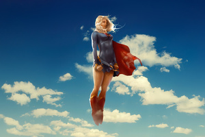Supergirl Where Day Meets Night (1600x1200) Resolution Wallpaper