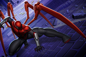 Superior Spiderman Beyond (1366x768) Resolution Wallpaper