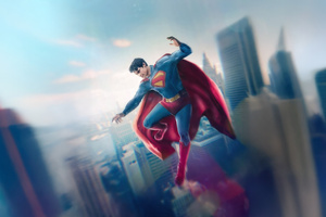 Superman Above The Daily Planet (2880x1800) Resolution Wallpaper