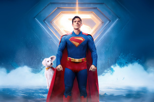 Superman And Krypto Heroic Partnership (2880x1800) Resolution Wallpaper