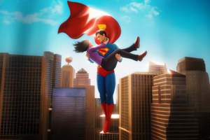 Superman And Lois Lane (320x240) Resolution Wallpaper