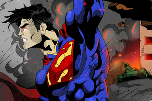 Superman Art 4k (1152x864) Resolution Wallpaper