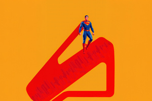 Superman Cape And Logo (1024x768) Resolution Wallpaper