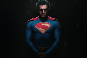 Superman Cloaked In Sorcery (2048x2048) Resolution Wallpaper