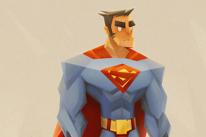 Superman Fun Art 4k (320x240) Resolution Wallpaper