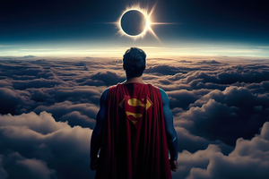 Superman Immortal Warrior (2560x1024) Resolution Wallpaper