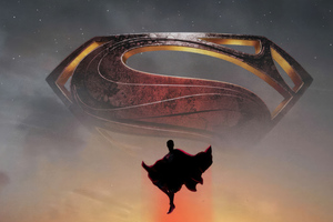 Superman In Sky 4k (1024x768) Resolution Wallpaper