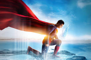 Superman In The Fortress Of Solitude (3440x1440) Resolution Wallpaper