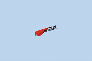 Superman Minimal Plane 4k Wallpaper