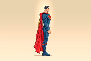 Superman Minimalism 4k 2020 (1336x768) Resolution Wallpaper