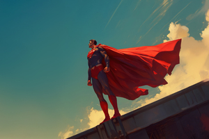 Superman Power Stance (2560x1024) Resolution Wallpaper