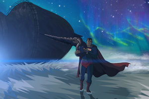 Superman Pulling The Ship