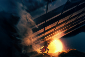 Superman Screen X (1024x768) Resolution Wallpaper