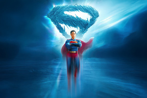 Superman Shadow Walker (2048x2048) Resolution Wallpaper