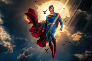 Superman Symbol Of Hope (7680x4320) Resolution Wallpaper