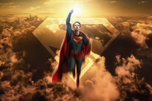 Superman Unstoppable Glide (1280x800) Resolution Wallpaper